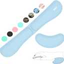 ZIBLY Wrist Rest Keyboard and Mouse Set - Anti-Skid Non Slip Ergonomic Wrist Cushion Support Pad - Easy Typing, Pain Relief - Premium Memory Foam for Work from Home Gaming Computer Laptop (Blue)