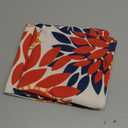 DFXSZ Orange Blue Flower Pillow Covers 16x16 Inch Set of 2 Fall Throw Pillows Outdoor Waterproof Decor for Living Room Sofa Patio Funiture Garden Floral Polyester Pillow Covers 012C16