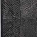 Signature Design by Ashley Lenora Large Wood Sunburst Wall Art, Black, 48"L x 20"W