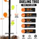 Dualing Tree for .22 Rimfire Shooting,Metal Dueling Tree kit with Ground Insertable Design,Steel Plinking Target Suitable for .22 Rifles and Handguns Shooting Practice,Great for Backyard/Game/Outdoor
