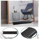 Colingmill 1 Pcs Wooden Floor Mirror Stand Anti Slip Base for Full Length Mirrors Stable Support Holder Bracket with Enlarged Non Slip Pads for Home Mirror Frames (14 x 2.7 x 1.7 Inches,Black)