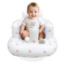Inflatable Baby Chair, Inflatable Baby Seat for Babies 3 Months and Up, Summer Blow Up Chair with Built in Air Pump, Bumbo Seat for Learning to Sit, Palying, Camping, Rabbit