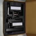 BEBASIA APP Control Fingerprint Lock with Handle, Heavy Duty Smart Keyless Entry Front Door Lock Set, Keypad Deadbolt with Lever Handles, Smart Locks for Front Door, Anti-Peeping Password Black