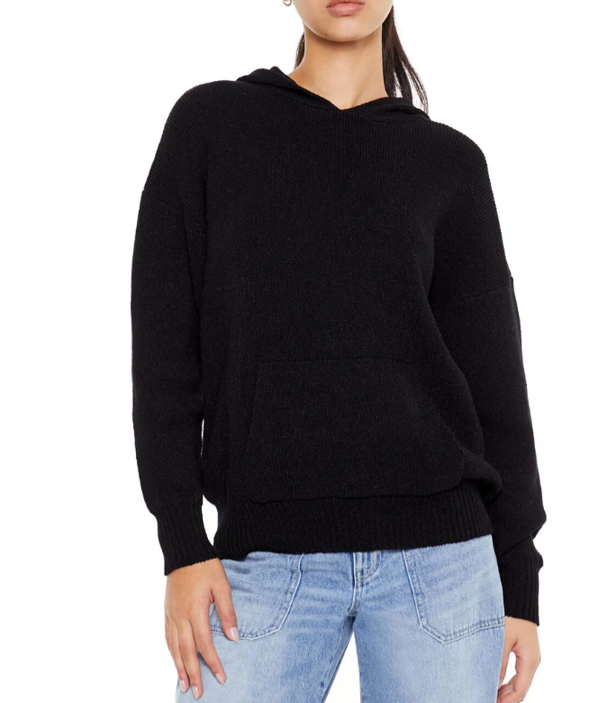 Forever 21 Women's Hooded Drop-Sleeve Sweater