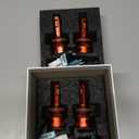 H11 H9 Bulbs for Chevrolet 2022 2023 2024 2025 Silverado 2500 HD 3500 HD Chevy Fog Light Replacement 6500K Bright White Pack of 4