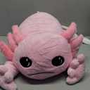 Aoriher 5 Pcs Axolotl Plush Set 24 Inch Mommy Axolotl Stuffed Animal with 4 Cute Plush Babies in Belly Soft Cuddly Plushie for Kids Sleeping Birthday Graduation Valentine Gift Party Favors(Pink)