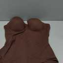 Women's Strapless Body Shaper Tummy Control Waist Push-Up Bodysuit with Cups and Detachable Straps Shapewear, X-Large, Coffee (Brief)