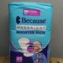 Because Overnight Booster Pads Fit All Adult Diapers, Helps Keep Your Adult Diaper Active All Night, Adds 4 Cups to Incontinence Underwear, Extra Absorbency, 180 Count