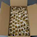 Supernal 240 Pcs Pre Rolled Napkins with Gold Plastic Silverware - 60 Sets Elegant Disposable Wrapped Cutlery: Heavy Duty Gold Forks, Knives, Spoons for Weddings, Parties, & Catering Events