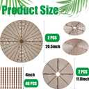 Srmayyi 4 Pcs Plant Pot Grid,20.5 Inch 11.8 Inch Soil Protector Covers Cuttable Flower Pot Grid,Cat Digging Stopper Baby Safety Plant Pot Cover with Stakes for Indoor Outdoor