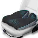Car Seat Cushion for Pregnant Drivers and Passengers, NHTSA Recommended Prevent The Abdomen from Stress with Strap Adjuster, Memory Foam Seat Cushion for Tailbone Pain Relief, Sciatica & Back Support