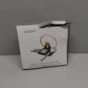 Auoon Silicone Spoon Rest with Lid Holder, 3-in-1 Kitchen Utensil Rest for Soup Ladles, Pot Lids, Spatulas, Spoons, Tongs, BPA Free & Dishwasher Safe, 8.26 x 8.06 Inch (Gray, Large)