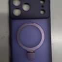 MOCCA Design for iPhone 17 Pro Max Case, Compatible with Magsafe [Premium Invisible Magnetic Ring Stand] [Military Drop Protection] Full Camera Guard Translucent Matte Slim Phone Cover,Deep Purple