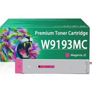 W9193MC Magenta Toner Cartridges Work for HP Color Laserjet Managed MFP E77822dn E77822z E77825dn E77825z E77830dn E77830z Printers