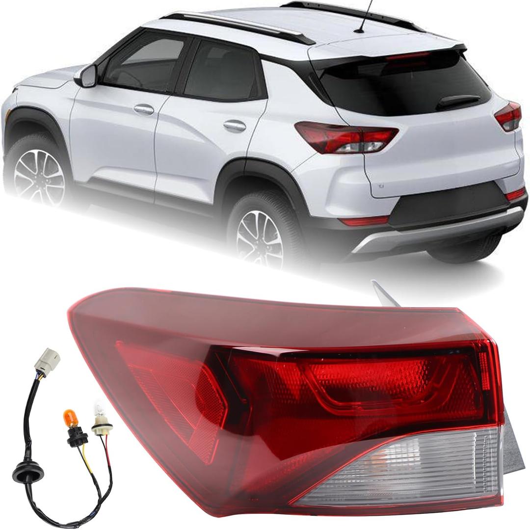 LH Halogen Outer Tail light Assembly Fit for 2021-2025 Chevy Trailblazer L/LS/LT Chevrolet Rear Lamp Left Driver Side With Bulbs GM2804147 42825751