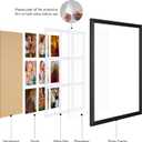 13.5x19.5 Collage Frame with 9 Openings 4X6 Pictures, Multiple Picture Frame with Mat, Wall or Tabletop Decor, Black Wood Grain,2 Pack