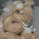Teddy Bears Bulk 5 Packs 13.5 Inches Small Stuffed Bears Pack for Christmas Valentines Baby Shower Party Decorations Centerpieces Favors Light Brown
