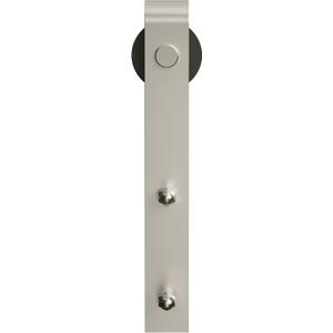 Miseno MBDH0005X60 60" Bent Strap Barn Door Hardware Kit - Satin Nickel