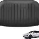 SMABEE Rear Trunk Lower Storage Mat for 2021-2024 2025 2026 Tesla Model Y Juniper 5 Seater All Weather TPE Rear Frunk Mat Car Accessories Interior Black