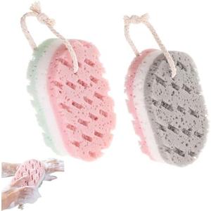 Heideryafei 1-Pack Large Size Cleansing loofah Bath Sponge, Shower deep exfoliating Sponge, Rich Foam Bath Sponge