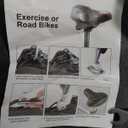 Oversized Comfort Bike Seat Most Comfortable Extra Wide Soft Foam Padded Exercise Bicycle Saddle for Men Women Senior, Universal Fit for Cruiser, Stationary, Spin Bikes & Outdoor Cycling