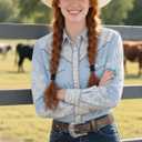 Western Belts Vintage Cowgirl Cowboy Country Belt for Woman Men Gifts, Carved Buckle-Belts for Jeans Pants Dresses (Brown)