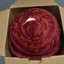 Bedsure GentleSoft Sherpa Fleece Throw Blanket for Couch - Thick and Warm Throw for Girls and Women, Soft Fuzzy Plush Christmas Blanket for Winter, Non-Heated, Burgundy, 50x60 Inches