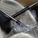 Shintenchi Bar Stools Set of 2 Modern Swivel Bar Chairs, Counter Height Faux Leather Metal Barstools, Upholstered Island Chairs with Back and Footrest, Beige