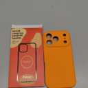 Vooii Magnetic for iPhone 17 Pro Case, Compatible with Magsafe (Premium Liquid Silicone) (Integrated Camera Control Button) Full Body Protective Anti-Scratch Microfiber Lining 6.3", Bright Orange