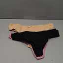 Jo & Bette Cotton Thongs for WomenThongs Underwear Women Breathable No show Seamless (Large, 6pk Pastels, Pink Set)