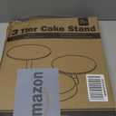 Uten 3 Tier Cupcake Stand, Plastic Cake Stand with 11 Tier Serving Tray, 38-Capacity Cupcake Tower, Cake Holder for Christmas Party, Weddings, Birthdays, Baby Showers, White