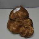 Girls Costume Wigs, 21 Inch Shoulder Length Wavy Curly Middle Part Ginger Color Wigs for Women, Synthetic Fiber, Small Head Size 52cm