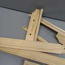 BESPORTBLE Miniature Wooden Doll Clothes Hanger Rack Cute Design Double Storage Shelf for Doll Clothes Present for Dollhouse Accessories