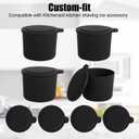 4PCS Ice Replacement for Kitchenaid, Reusable Silicone Ice with Lids Replacement Compatible with Ice Shaver Machine Accessories Easy to Clean