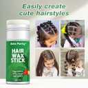 2 x Hair Wax Stick for Strong Hold & Flyaway Control - Edge Control Slick Back & Frizz-Free Styling Gel for Women, Men, Teen Girls & Kids - Natural Beeswax Smoothing Stick Wax for All Hair Types (2.7 Oz) (2.7 Ounce (Pack of 1))