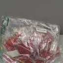 Briful Red & Gold Poinsettia Christmas Flowers Stem  28.3'' Long Stem Artificial Poinsettia Pick with Onion-Skin Fabric Petals, Large Faux Holiday Flower for Xmas Tree Decor, Centerpieces, Set of 3