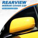 Car Door Rearview Mirror Cover Cap Housing Protective Cover For Exterior Mirrors Fit For Honda Fit Jazz 2009 2010 2011 2012 2013 (Red, Right Passenger Side