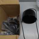 Fumete 2 Set Black Hanging Planters with Chains Metal Plant Hanger Wall Mounted Iron Flower Pot Holder for Indoor Outdoor Plants, Planting Ivy and Fern for Window Porch Balcony and Home Decor