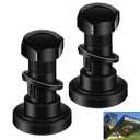 2 Pack Rotary Cutter Blade Bolt Kit 63607 Compatible with Bush Hog, with Nuts and Lock Washers, Replaces: 802-263C, 802-277C, 7919, 252BH, 20322