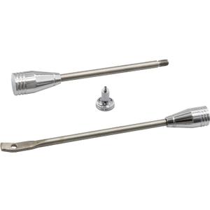 Chrome Turn Signal Lever Kit - Tilt Lever Flasher Knob Compatible with GM Columns Chevy Buick Oldsmobile Pontiac and Cadillac 1967-1994 (3 Pcs)