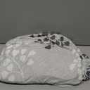 SearchI Stretch Sofa Cover Printed Couch Covers, Floral Pattern 2 Piece Armchair Slipcover with Separate Chair Cushion Cover, Washable Furniture Protector for Living Room(Armchair,Leaf Pattern) (Small)