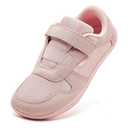 HOBIBEAR Kids Wide Barefoot Shoes Boys Girls Minimalist Zero Drop Sneakers Pink, 13 Wide Little Kid, Size 31