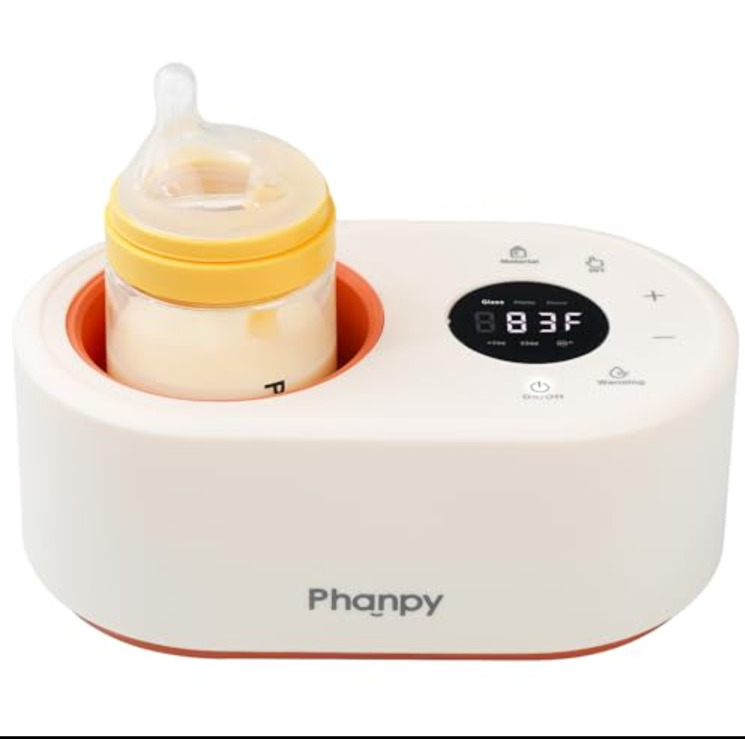 Phanpy Water-Free Bottle Warmer, 12-in-1 Multifuntion Fast Baby Bottle Warmer for Breastmilk, Bottle Warmer for Travel, Milk Warmer for Baby with Adjustable Temp Memory Function Phanpy Water-Free Bottle Warmer, 12-in-1 Multifuntion Fast Baby Bottle Warmer for Breastmilk, Bottle Warmer for Travel, Milk Warmer for Baby with Adjustable Temp Memory Function
