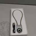 Fingerprint Cable Lock, Fridge Lock with Fingerprint Bluetooth APP Control, Smart Biometric Waterproof Child-Proof Refrigerator Locks for Kids & Adults Fridge French Door Cabinet Gate (Silver)