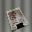 Berkshire 4413 Women's Ultra Sheer Non-Control Top Pantyhose with Sandalfoot Toe Made in USA Nylon & Cotton Blend
