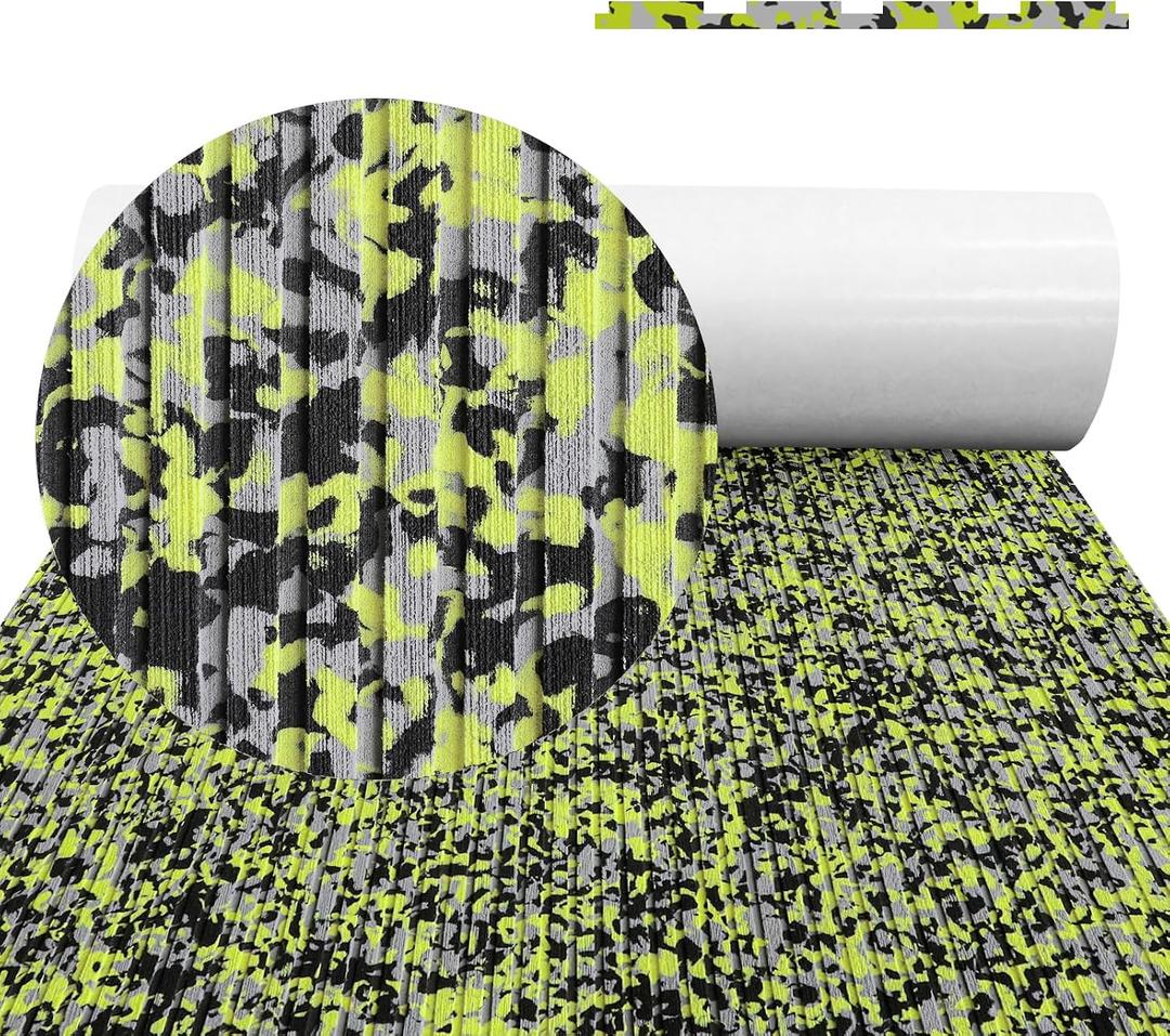 Boat Flooring EVA Foam Boat Decking Camo 94"x45"/35"/23" Non-Slip Boat Mat Self-Adhesive Foam Boat Deck Flooring Carpet Mat Rolls for Kayak Deck Boat Yacht Flooring Motorboat