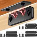 Loomdeo Ultra-Thin Magnetic Cabinet Door Catch - Strong Adhesion & No-Gap Closure,Let Ultra-Thin Magnets Keep Your Cabinet Doors Closed (Black 4pcs)