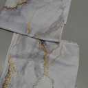 White Marble with Gold Veins Hand Towels,Set of 2 Absorbent Bath Towel Kitchen Dish Towel Home Gym Hotel Bathroom Decor,16x24 Inches