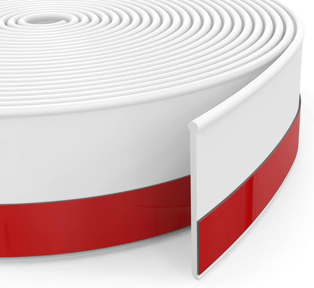 Door Draft Stopper, 32Ft Cuttable Door Sweep for Exterior Interior Doors,Weather Stripping, Block Draft Dust, Noise Insulation,Draft Guard 2" W x 32' L