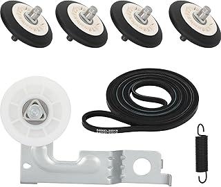 Upgraded Dryer Repair Kit for LG Kenmore Dryer Parts, Dryer Roller Kit Include 4581EL2002C Drum Roller4400EL2001A Dryer Belt 4561EL3002A Dryer Idler Pulley, Compatible with DLEX3370RDLE3777W